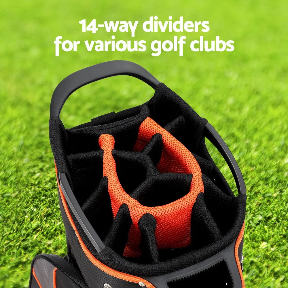 14-Way Divider Golf Stand Bag w/ Cooler Pocket, Everfit