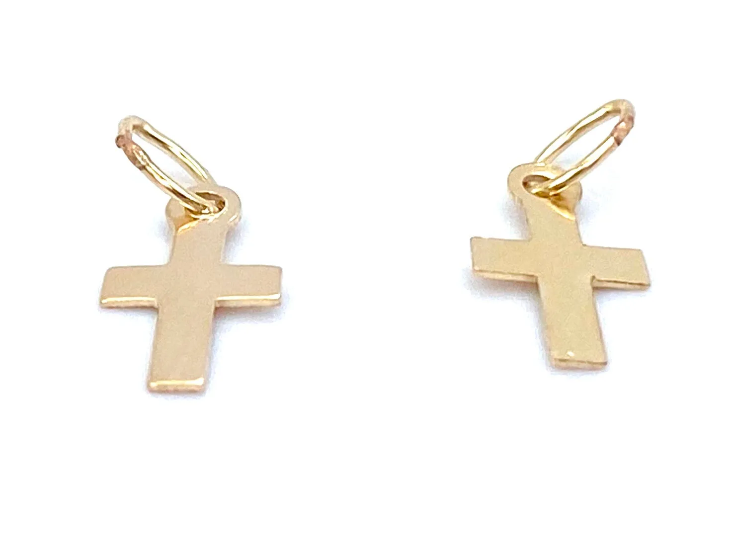 14KGF Cross Charm , Sku#21-C