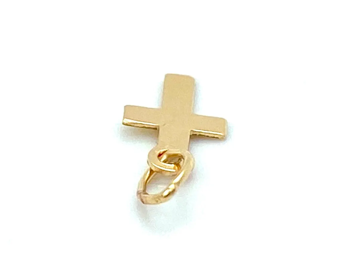 14KGF Cross Charm , Sku#21-C