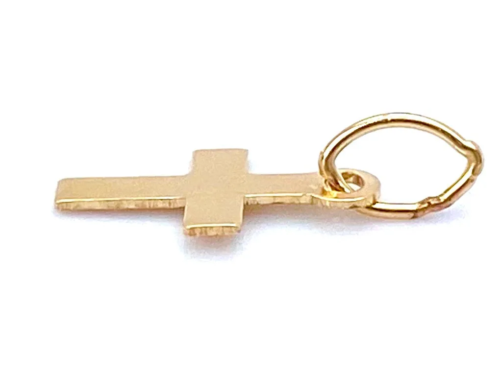 14KGF Cross Charm , Sku#21-C