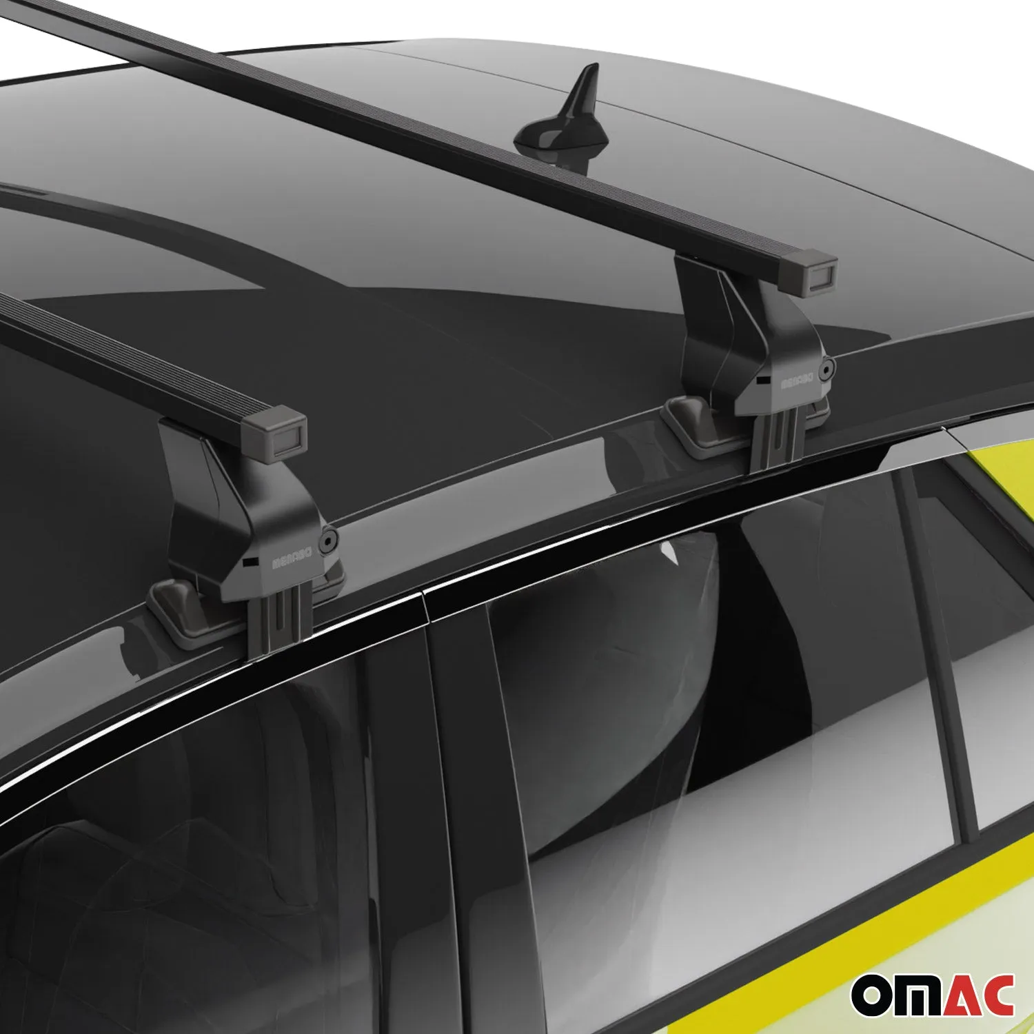 1998-2006 VW Golf Mk4 Hatchback Roof Rack Cross Bars Black