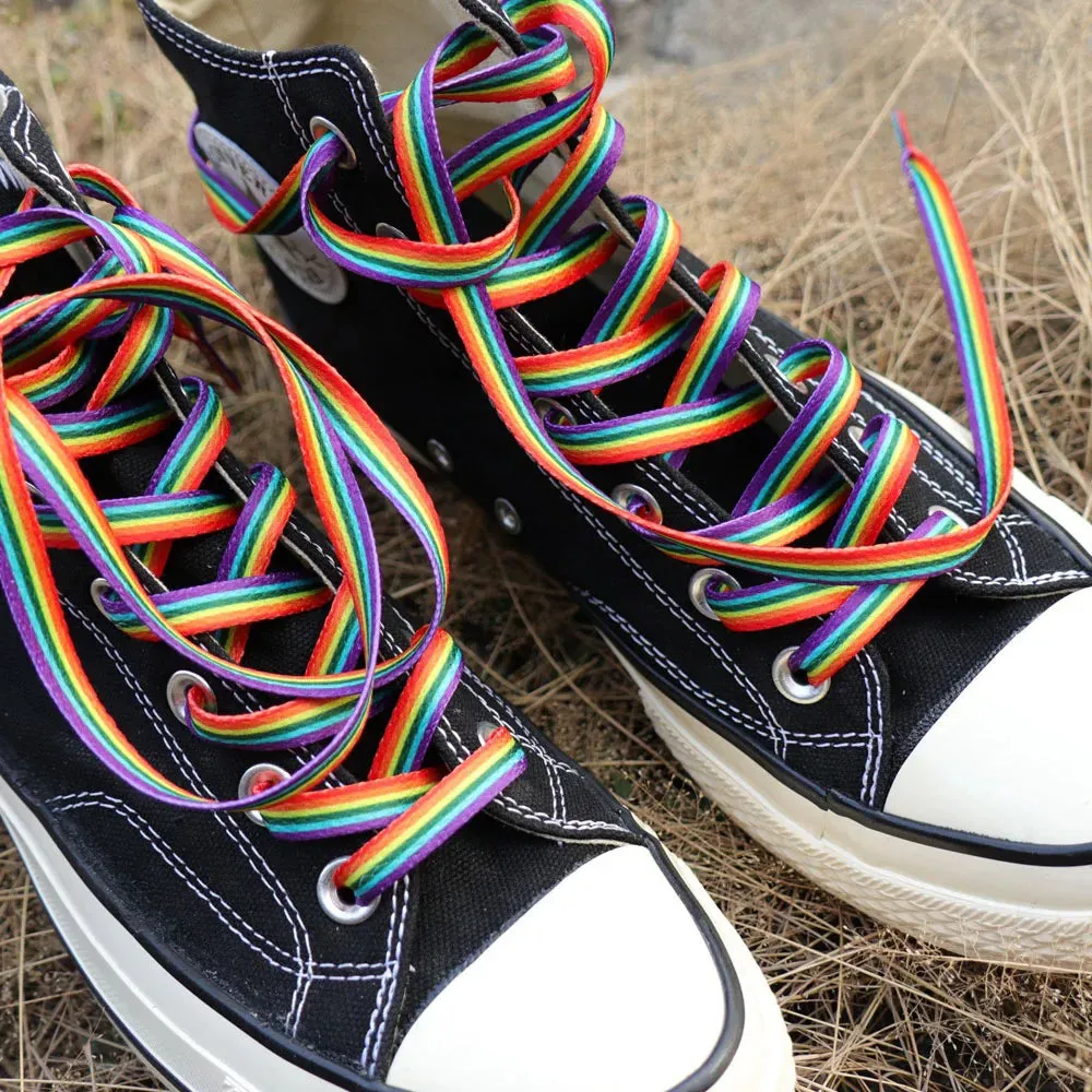 1Pair Rainbow Shoelaces