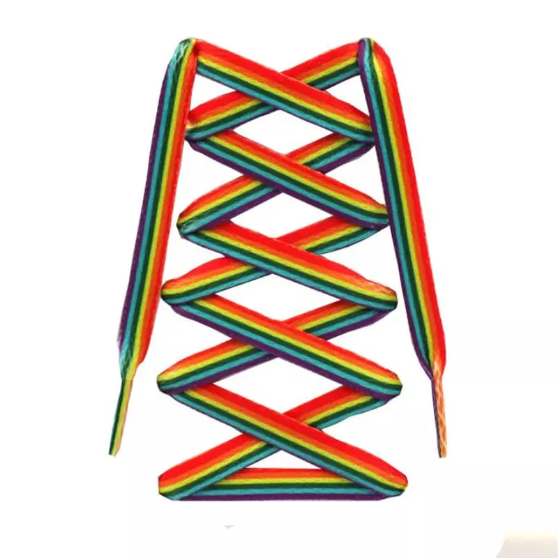 1Pair Rainbow Shoelaces