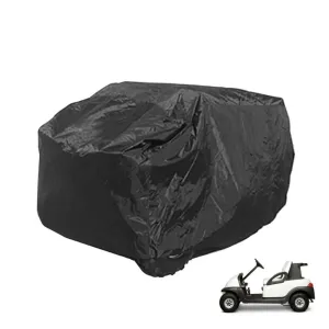 2 Passenger Golf Cart Storage Cover for Golf Carts without Roof Black