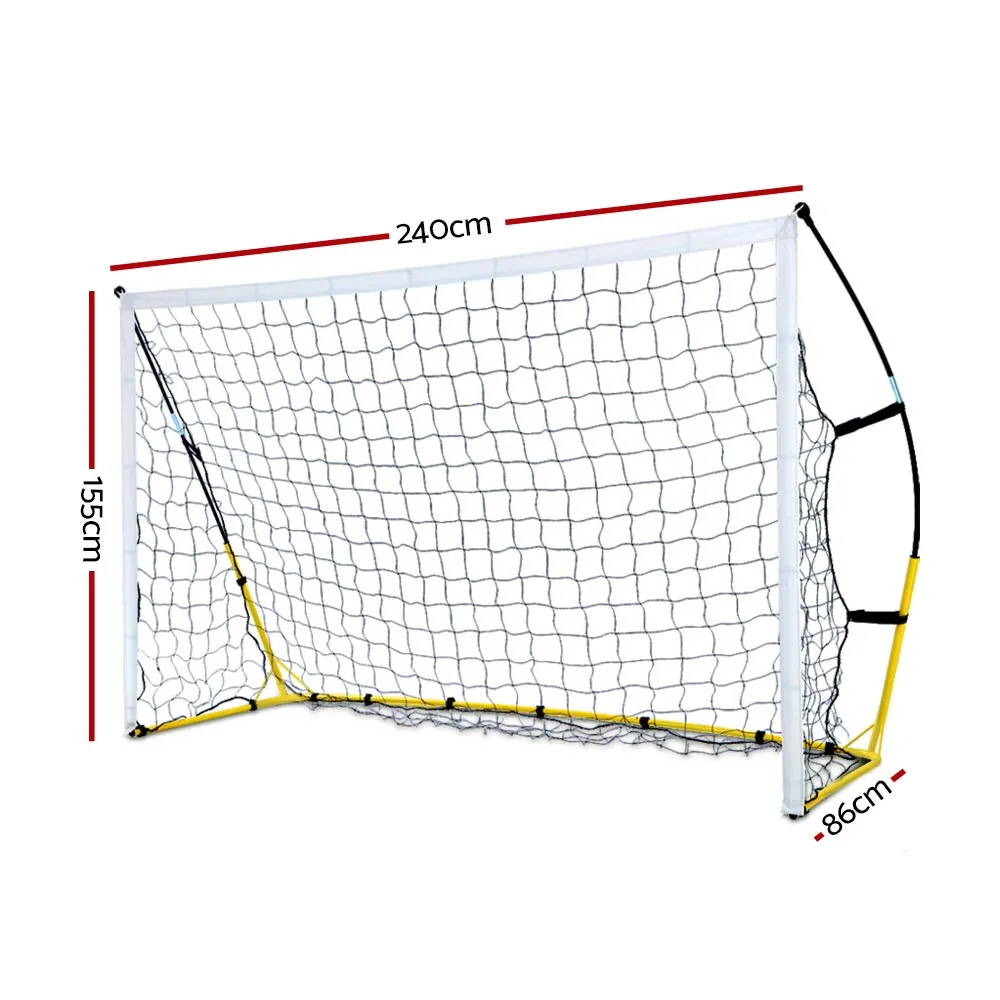 2.4m Football Soccer Net Portable Goal Net Rebounder Sports Training