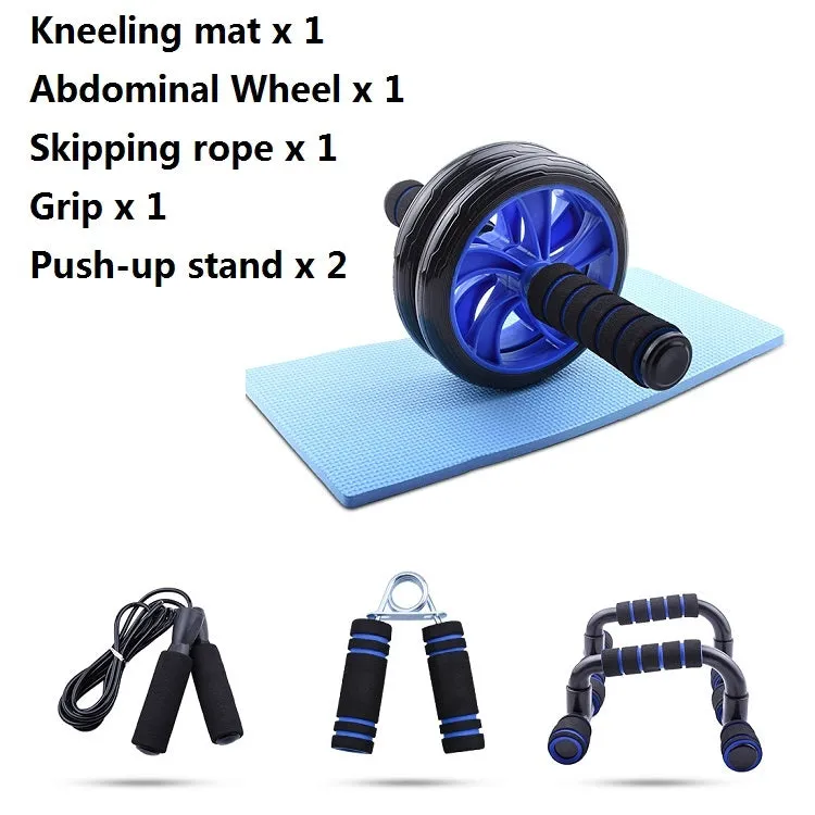 5 In 1 Family Fitness Exercise Abdominal Wheel Set