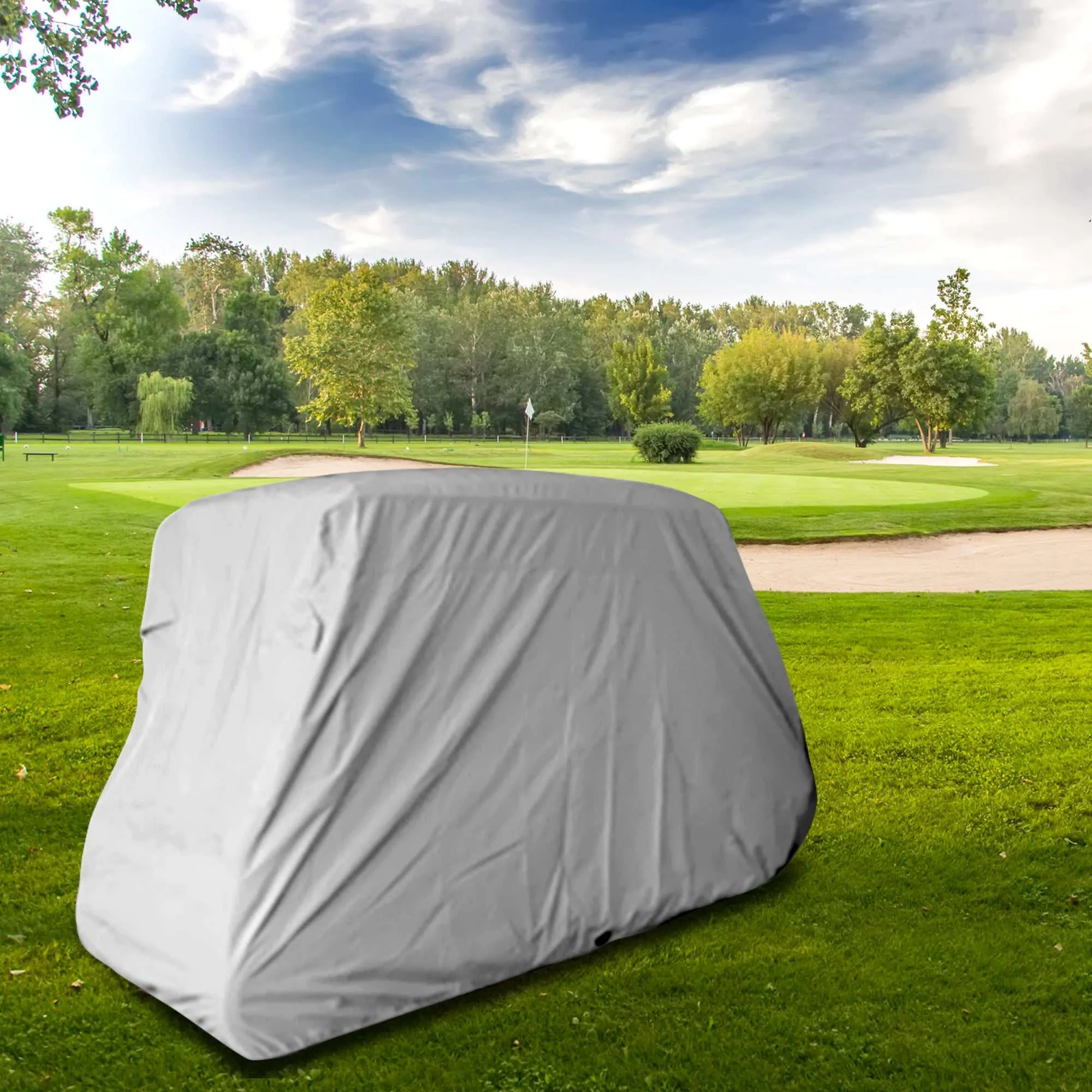 6 Passenger Golf Cart Storage Cover Grey