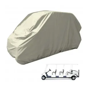 6 Passenger Golf Cart Storage Cover Taupe