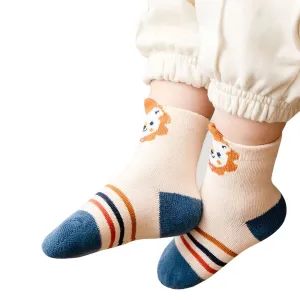 7303 Socks Breathable Thickened Classic Simple Soft Skin Friendly For Kids