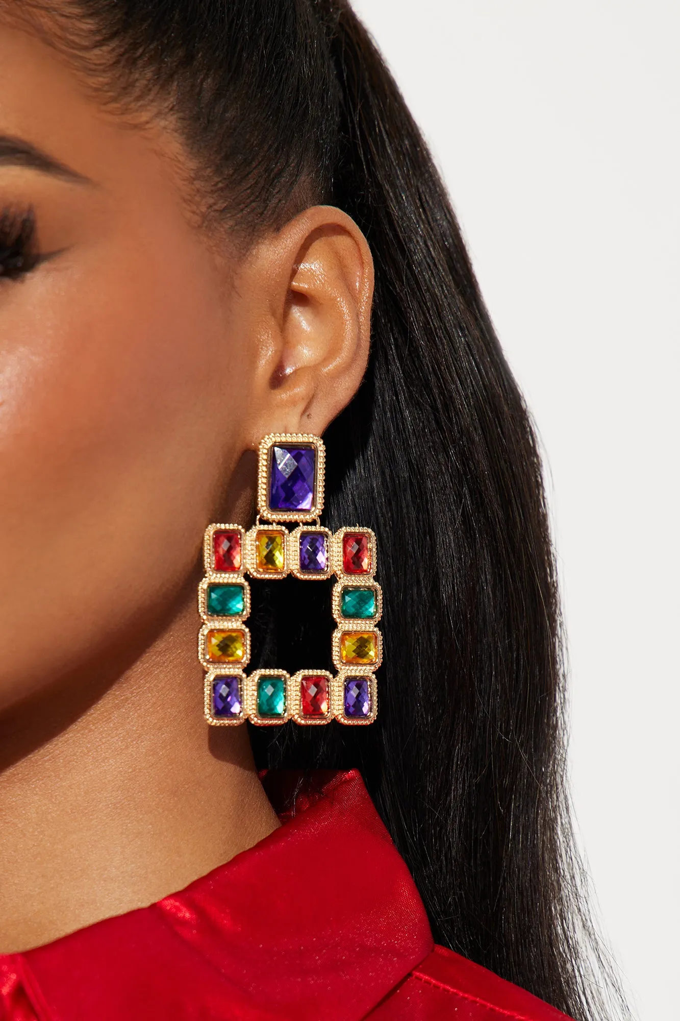 A Whole New World Earrings - Gold/Multi