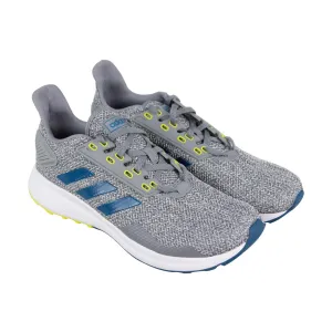 Adidas Duramo 9 BB6920 Mens Gray Canvas Lace Up Athletic Running Shoes