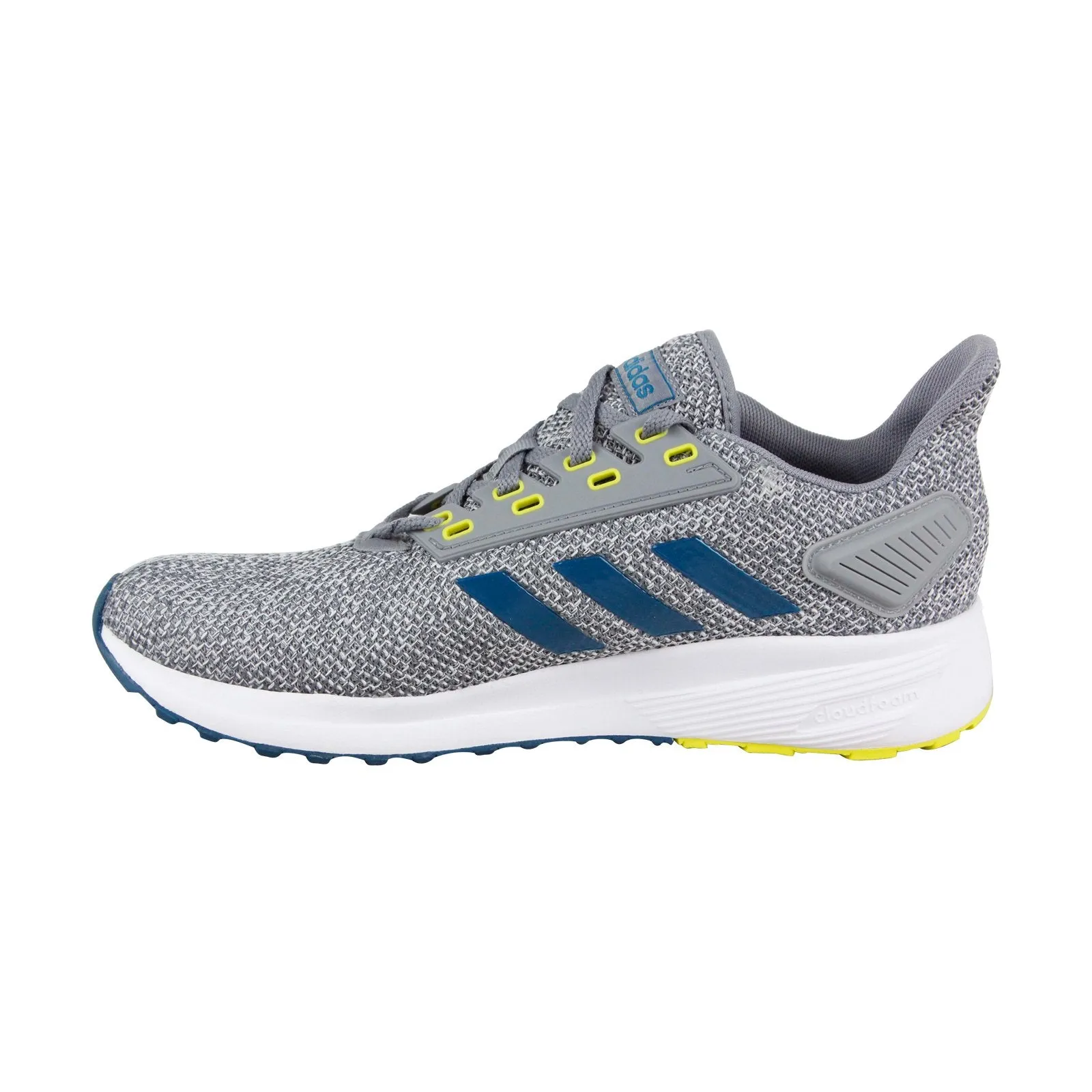 Adidas Duramo 9 BB6920 Mens Gray Canvas Lace Up Athletic Running Shoes