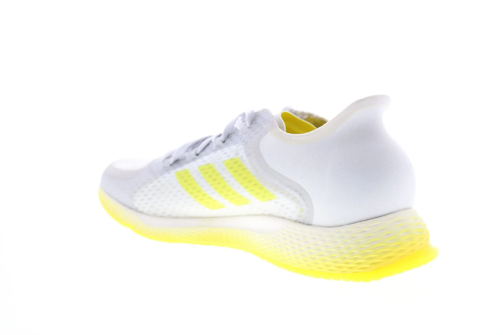 Adidas Focus Breathe In EG1096 Womens White Mesh Lace Up Athletic Running Shoes