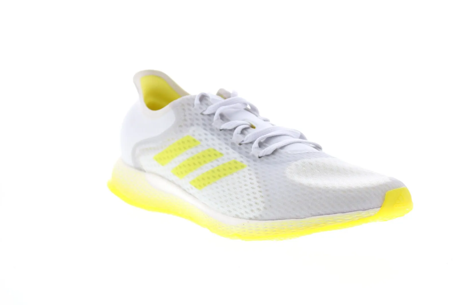 Adidas Focus Breathe In EG1096 Womens White Mesh Lace Up Athletic Running Shoes