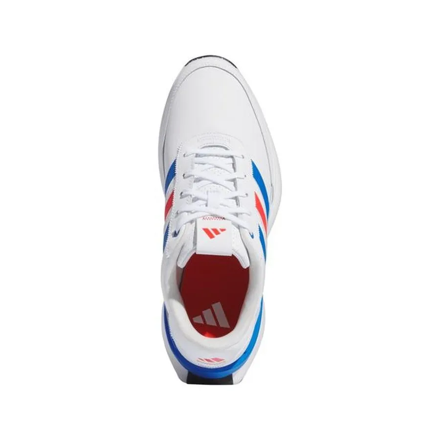 Adidas Men's S2G Spikeless Leather 24 Golf Shoes - White/Red/Blue