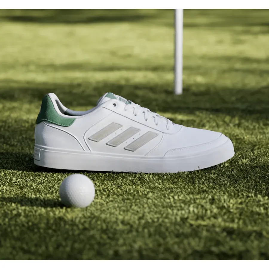 Adidas Retrocross 24 Spikeless Golf Shoes - White/Green