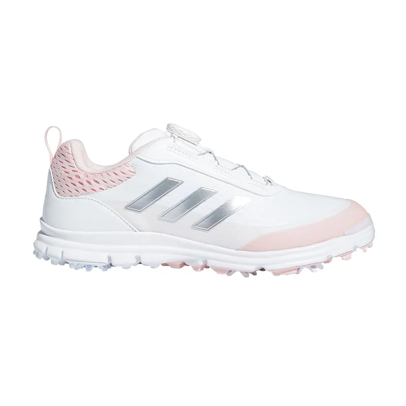 ADIDAS Solarstar BOA Women's Spikeless Shoes (White/Silver/Pink)