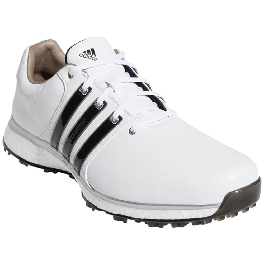 adidas Tour 360 XT-SL Spikeless Waterproof Shoes - White/Black/Silver