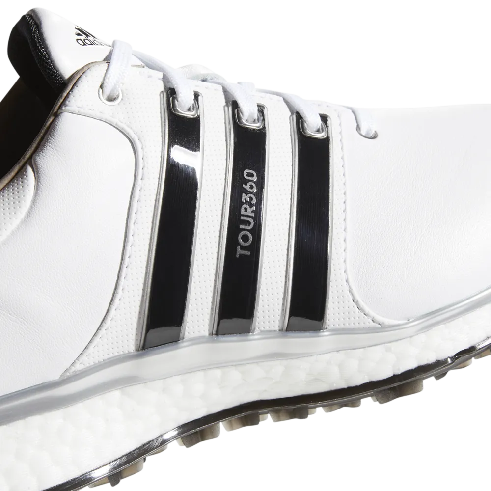 adidas Tour 360 XT-SL Spikeless Waterproof Shoes - White/Black/Silver