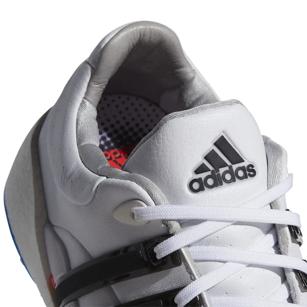 adidas Tour360 '22 Spiked Waterproof Shoes - White/Core Black/Blue Rush