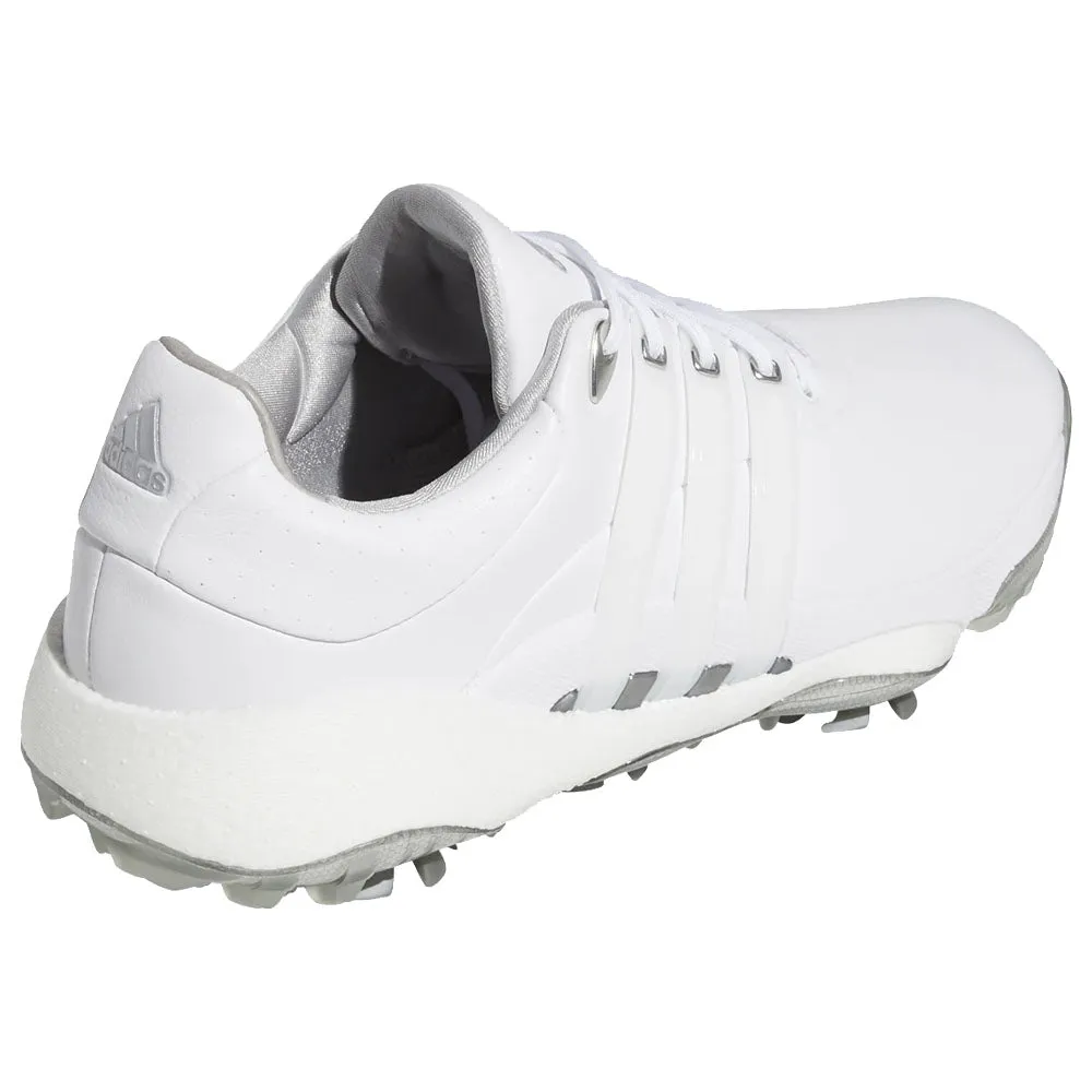 adidas Tour360 '22 Spiked Waterproof Shoes - White/Silver Metallic