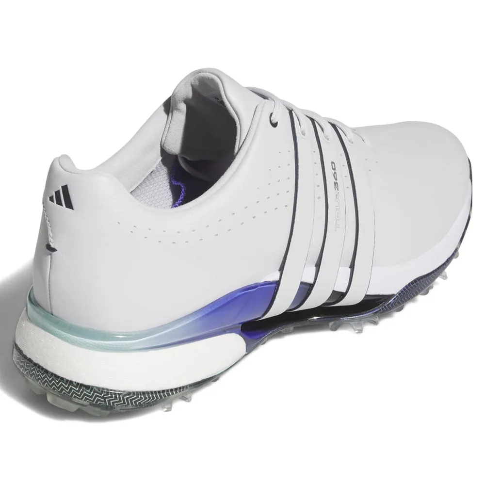 adidas Tour360 '24 Spiked Waterproof Shoes - Dash Grey/Aurora Ink/Cobalt Blue