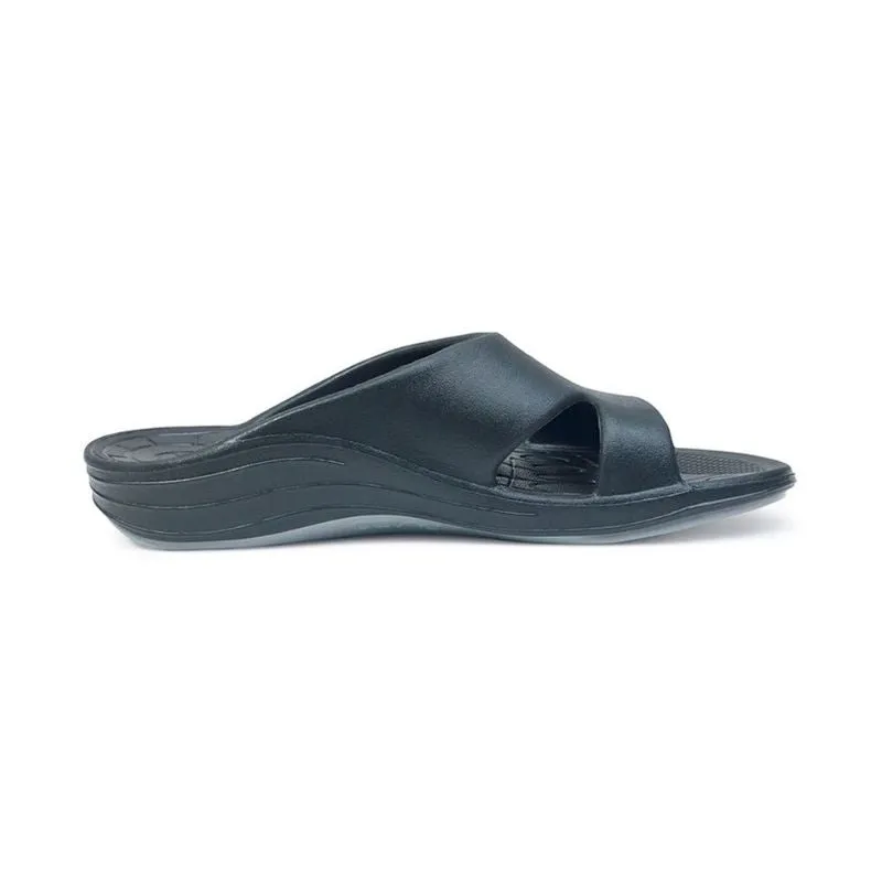 Aetrex Bali Black Women's Slides