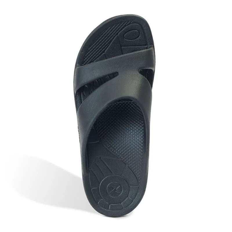 Aetrex Bali Black Women's Slides