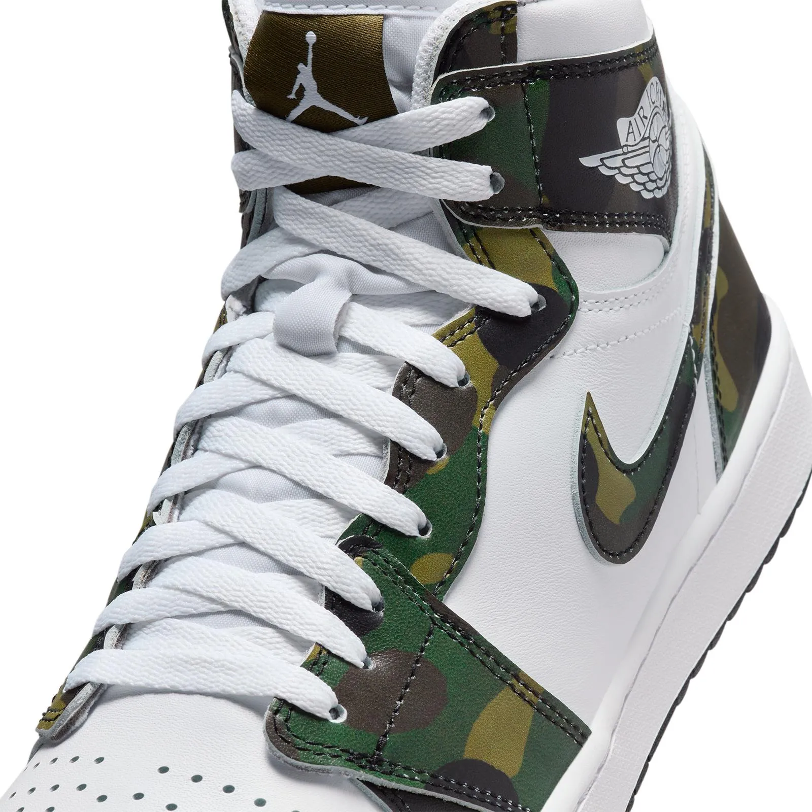 Air Jordan 1 High Top Golf Shoes Green Camo - SU24