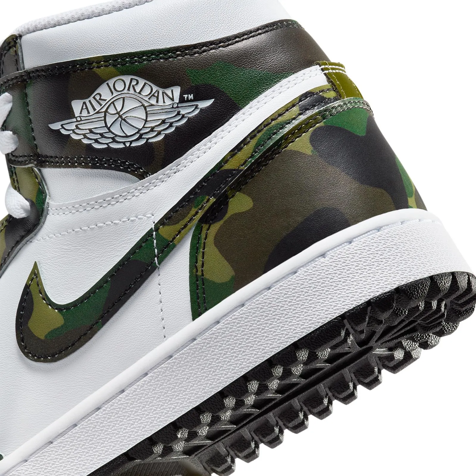 Air Jordan 1 High Top Golf Shoes Green Camo - SU24