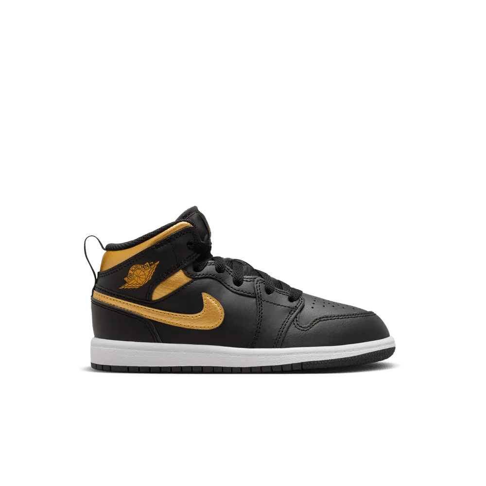 Air Jordan 1 Mid PS 'Black Metallic Gold'