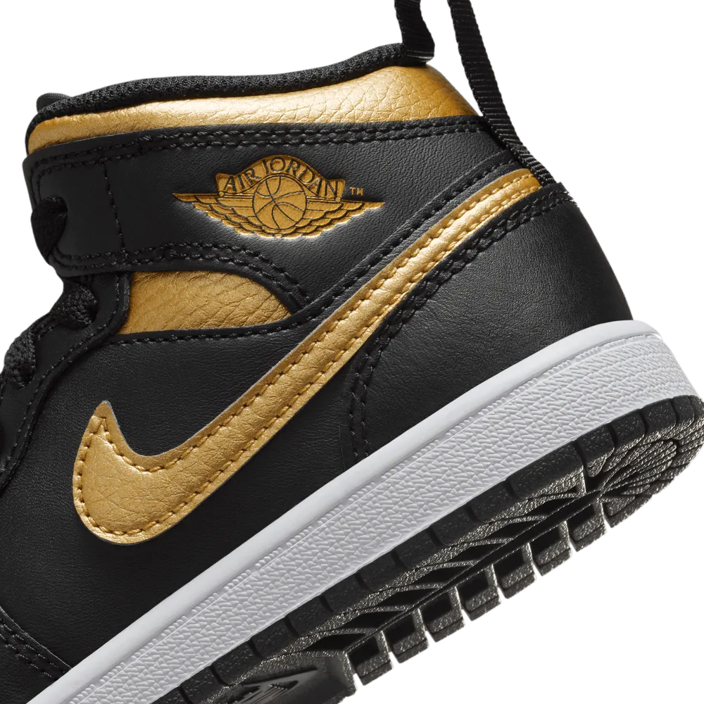 Air Jordan 1 Mid PS 'Black Metallic Gold'