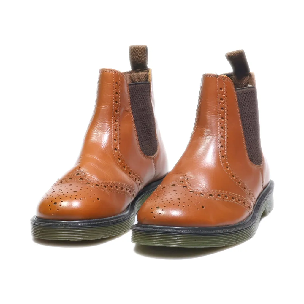 Aktrak Ankle Boots Leather Brown Colour For Men