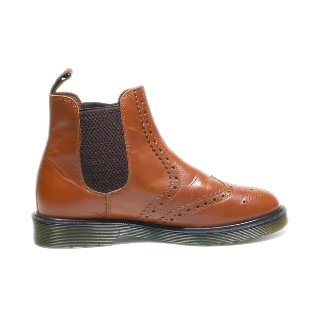 Aktrak Ankle Boots Leather Brown Colour For Men