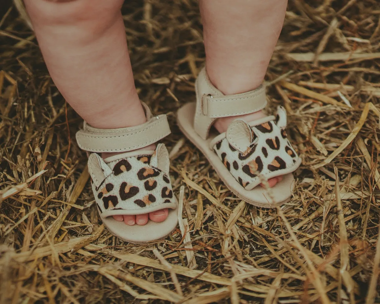 Alina Sandals | Leopard | Ivory Classic Leather