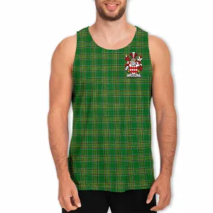 Allyn Irish Clan Tartan Men's Tank Top with Coat of Arms