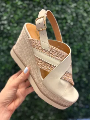 Almo Raffia Wedge