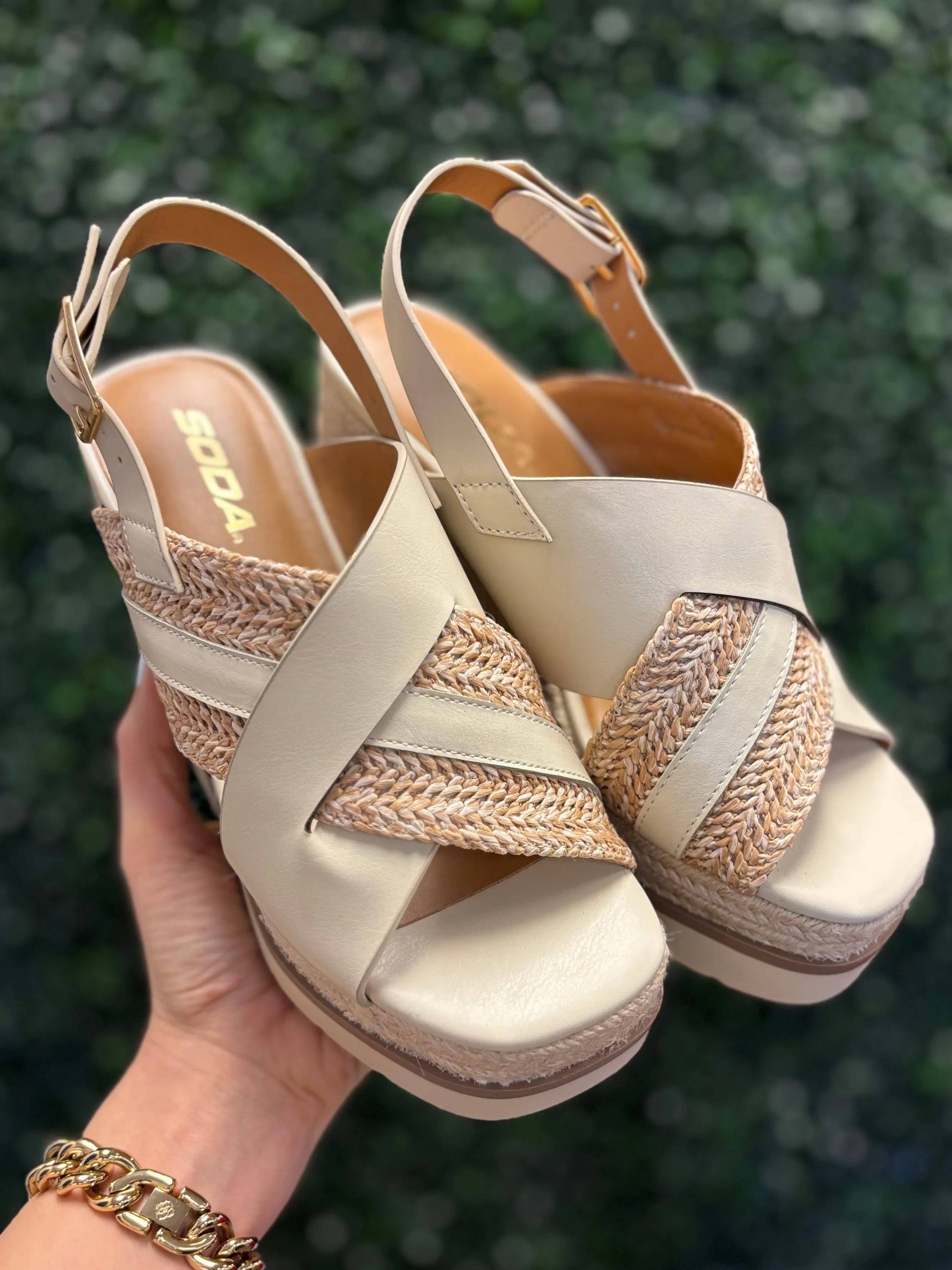 Almo Raffia Wedge