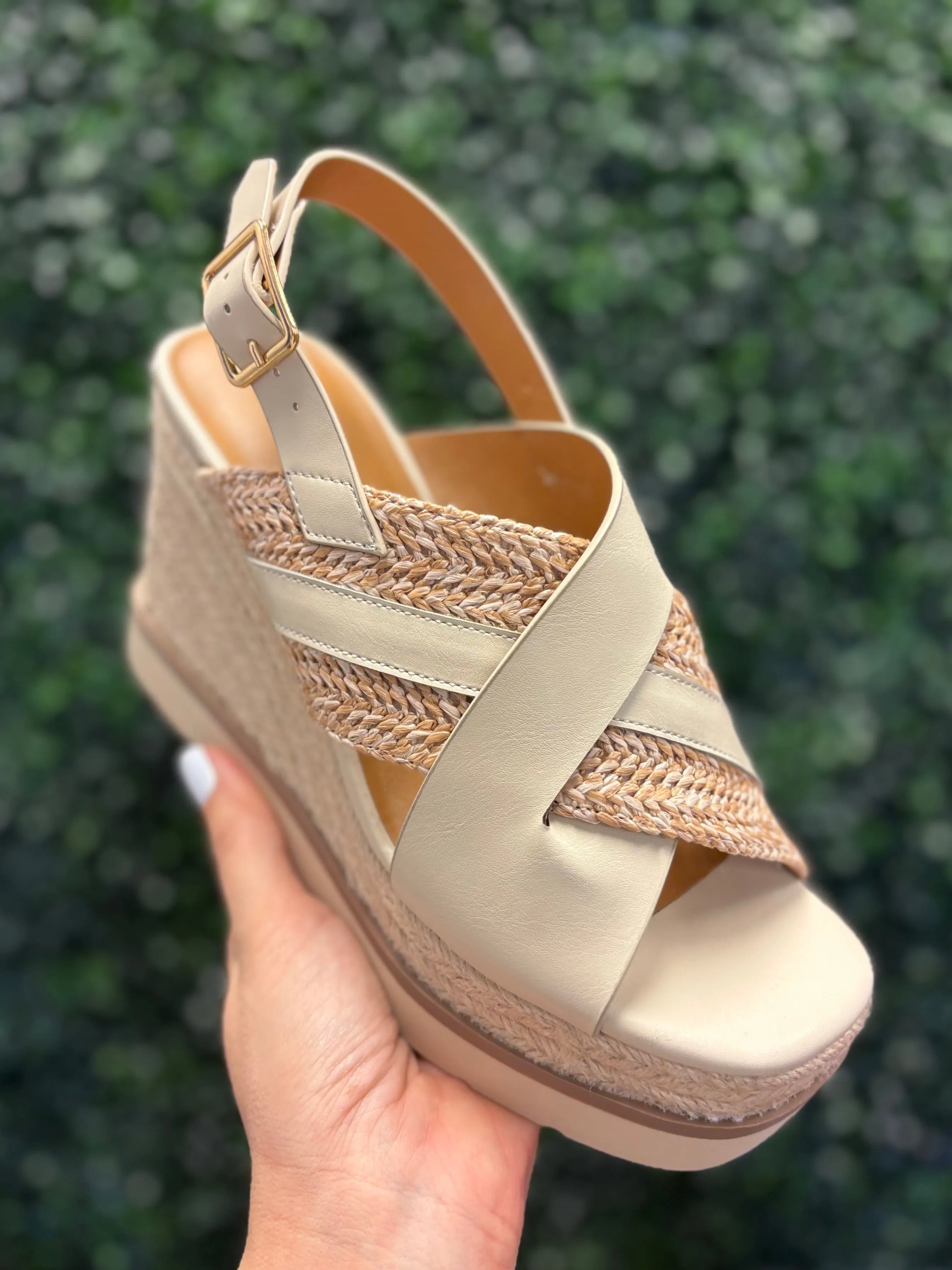 Almo Raffia Wedge