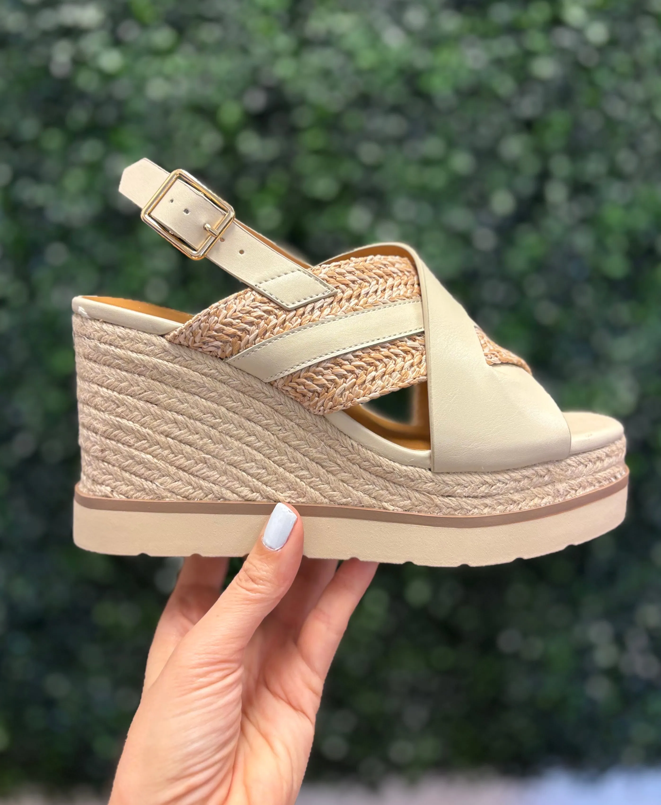 Almo Raffia Wedge