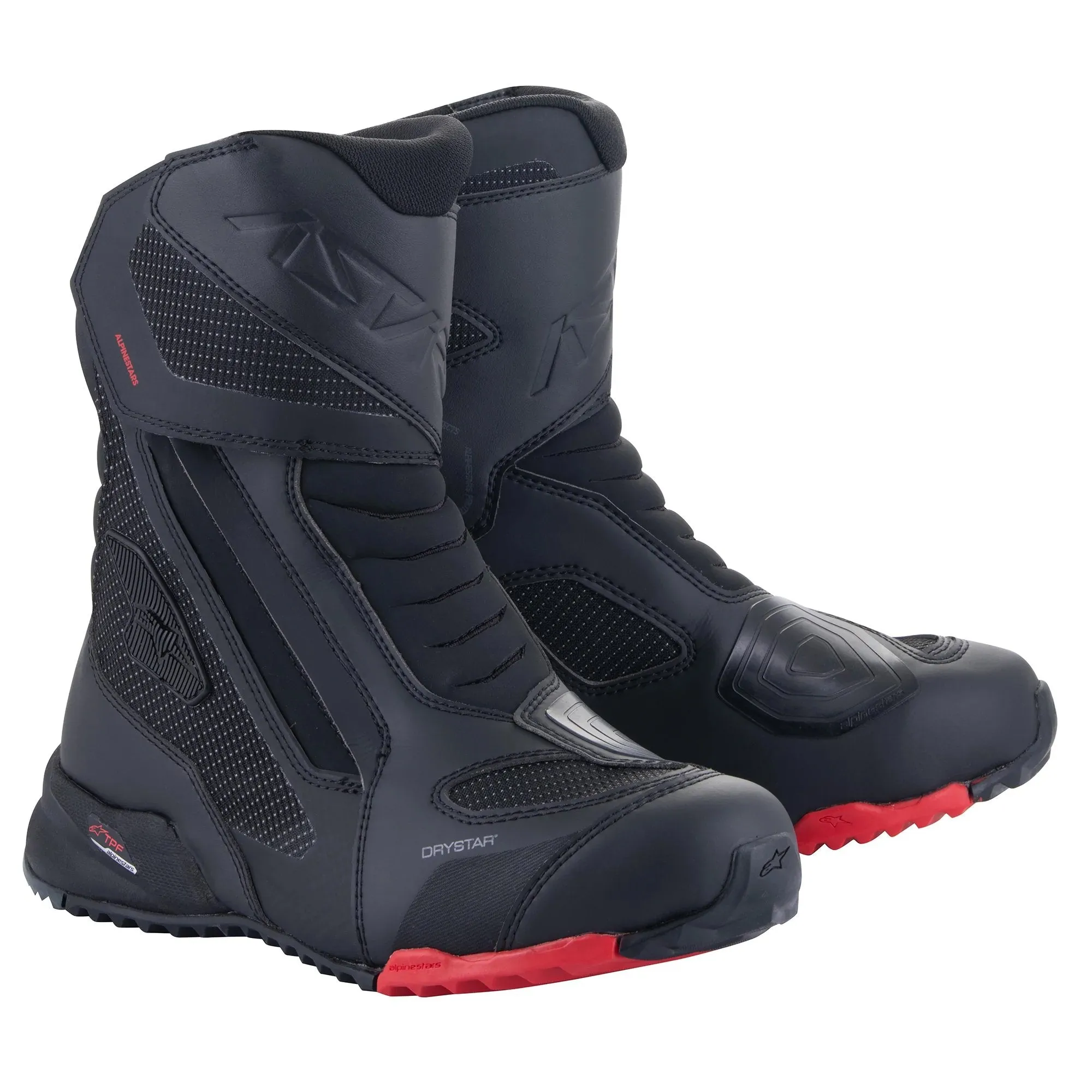 Alpinestars RT-7 Drystar Touring Motorcycle Boots Black Red