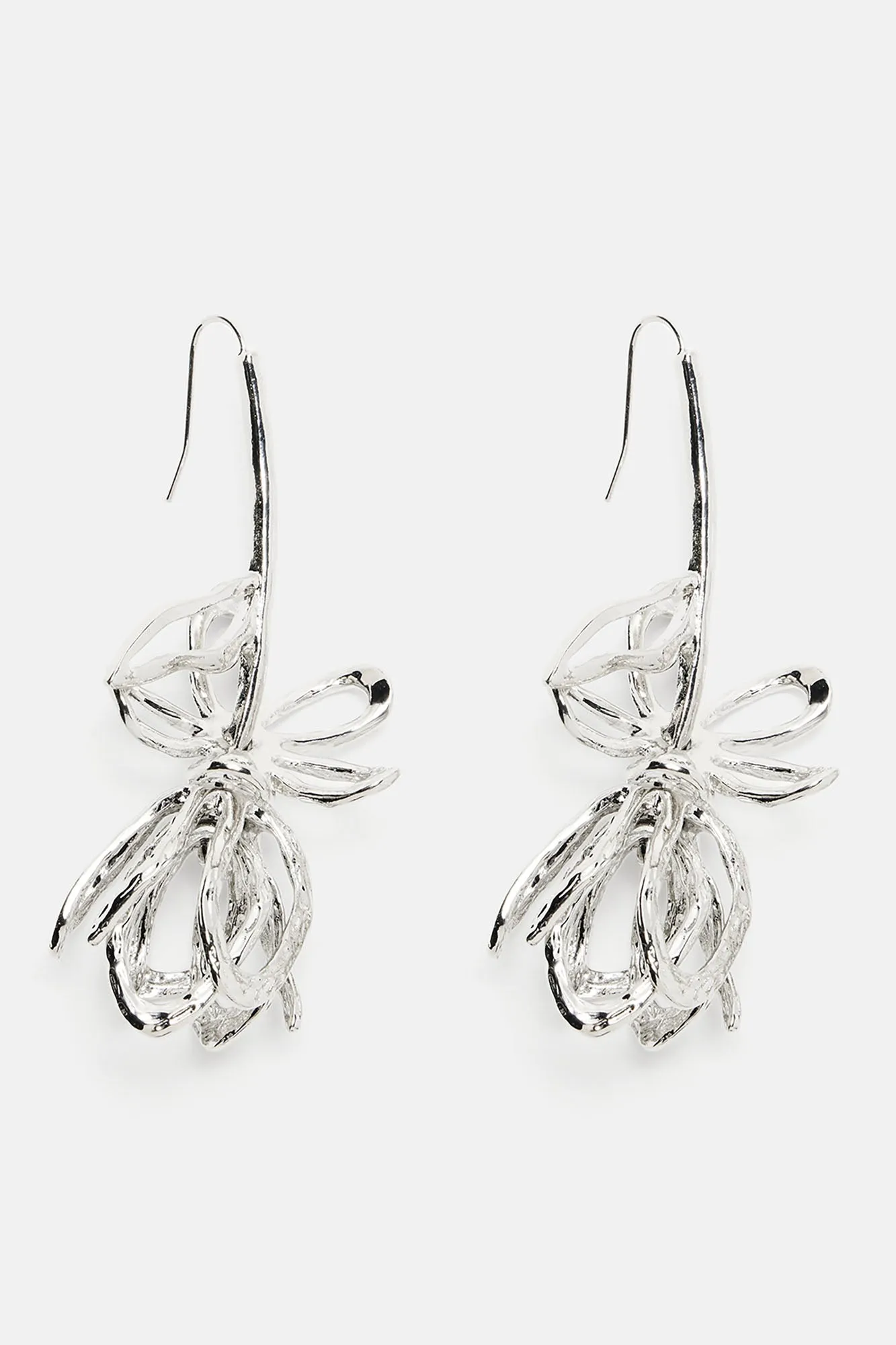 Among The Wild Flowers Earrings - Silver