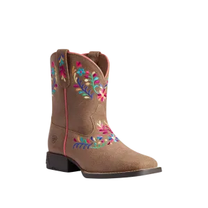 Ariat Kid's Wild Flower Square Toe Western Boots