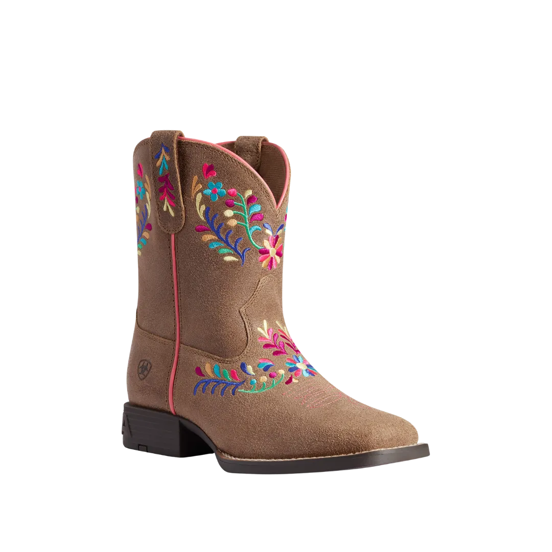 Ariat Kid's Wild Flower Square Toe Western Boots