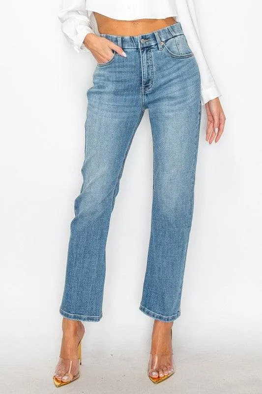 Artemis Vintage Tummy Control High Rise Straight Jeans