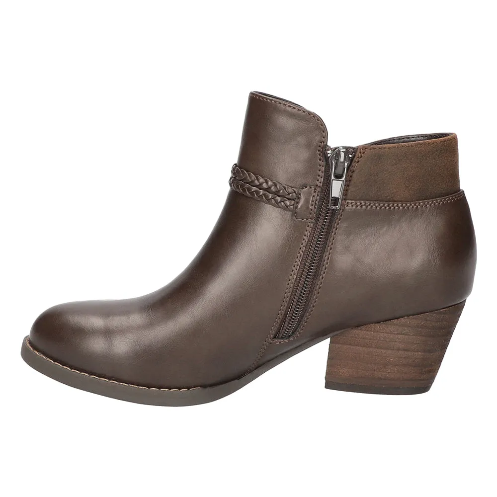 Audrina Round Toe Zippered Booties