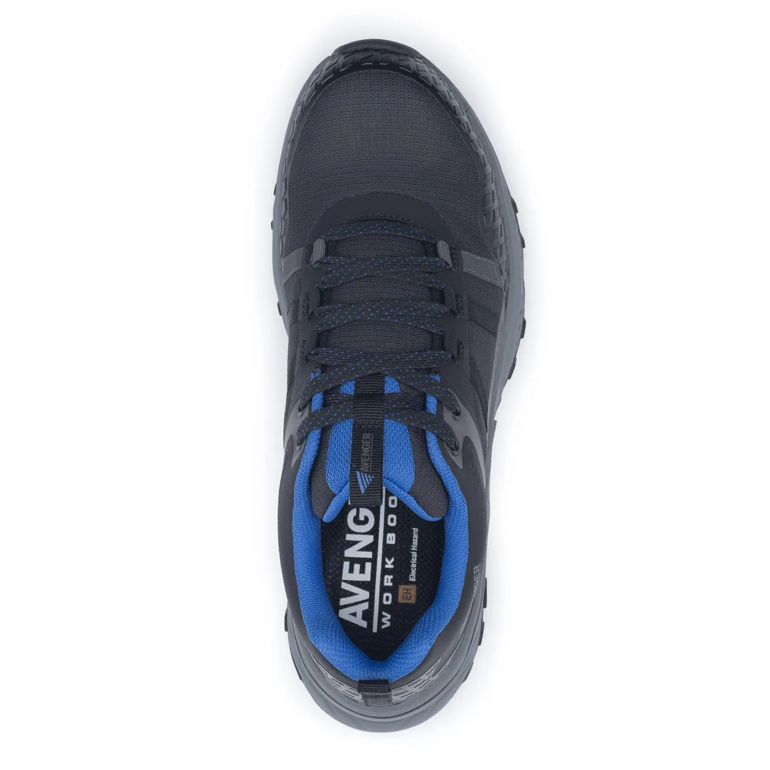 Avenger Mens Aero Trail Black/Blue Synthetic CT EH Work Shoes