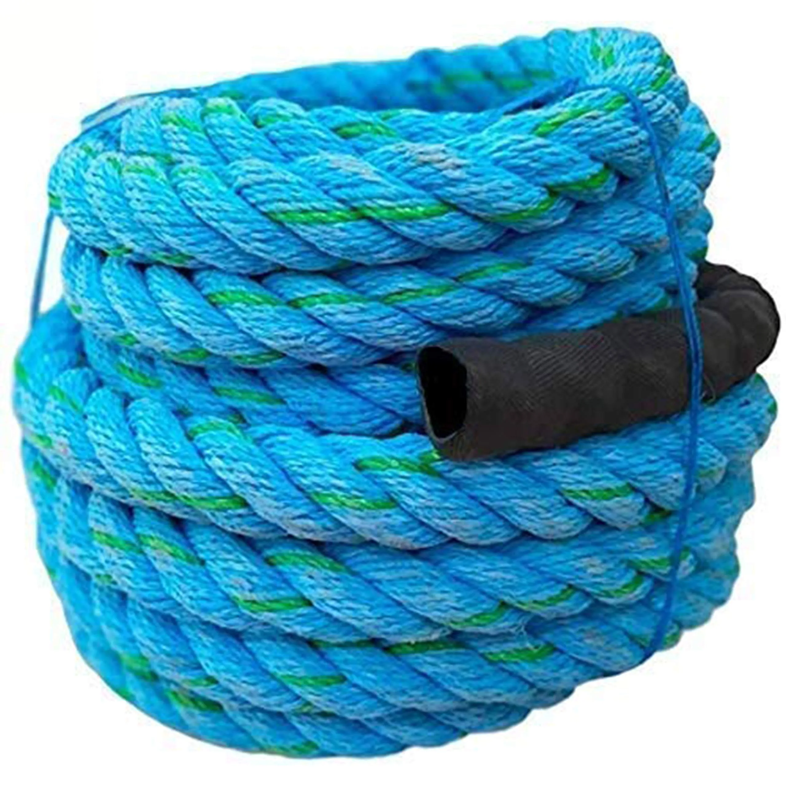 AZUKA® Ultimate Fitness Strength Training Battle Rope 1.5inch 30ft,Weight-7kg (Ocean Blue)