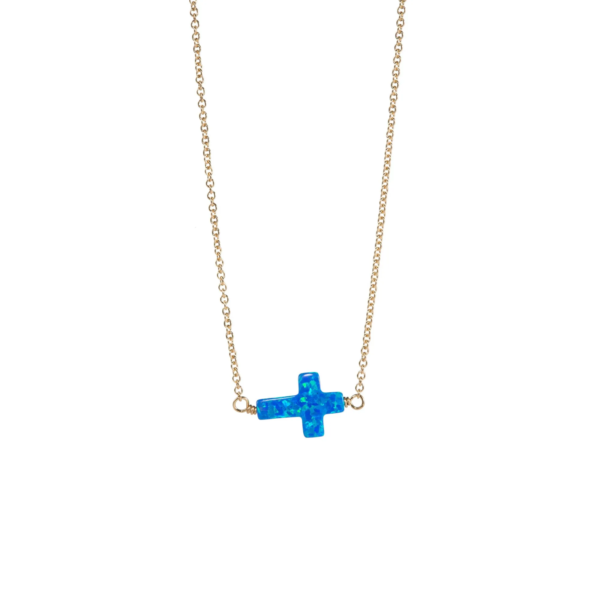 bara boheme | Large "CROSS" Opal Choker