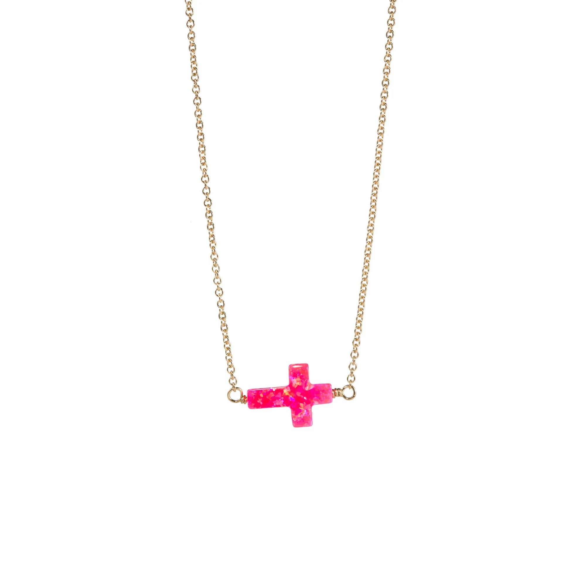 bara boheme | Large "CROSS" Opal Choker